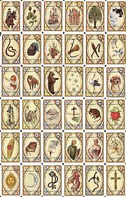 Love and health, astrological Lenormand Tarot cards