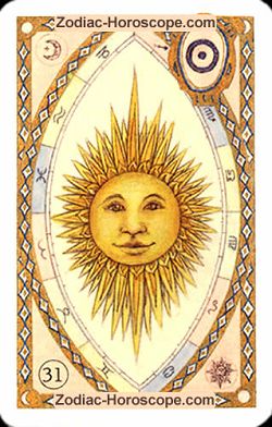 The sun, monthly Love and Health horoscope March Capricorn