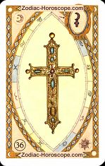 The cross astrological Lenormand Tarot