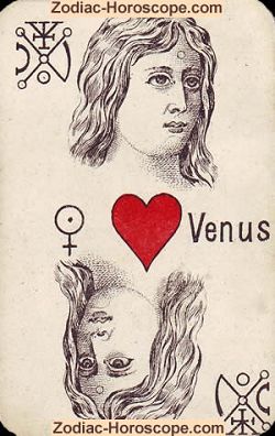 Venus astrological psychic cards
