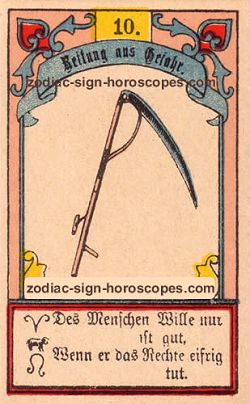 The scythe, monthly Capricorn horoscope July