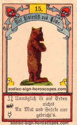The bear, monthly Capricorn horoscope August