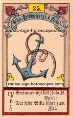 The anchor antique Lenormand Tarot